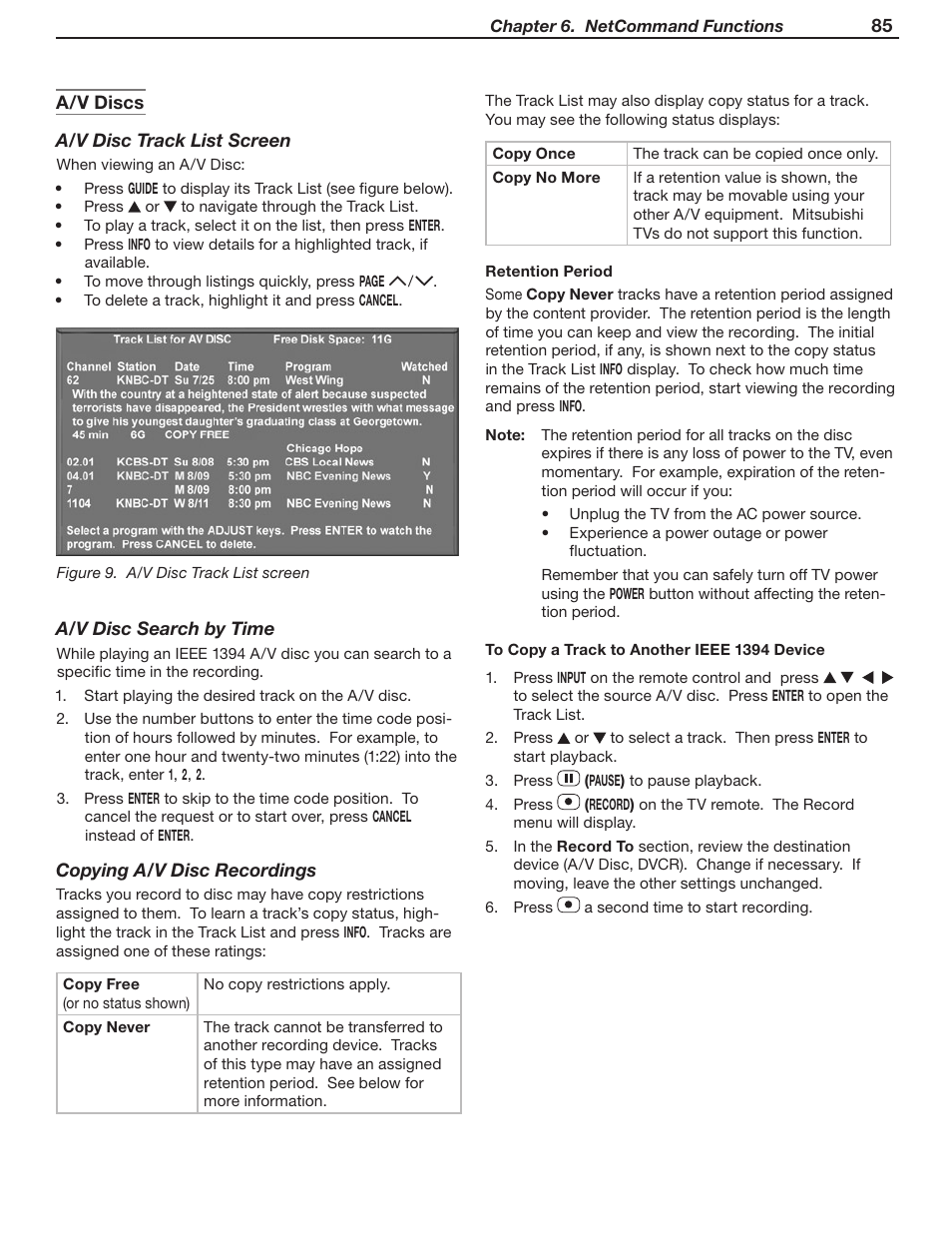 MITSUBISHI ELECTRIC WD-Y57 a User Manual | Page 85 / 124