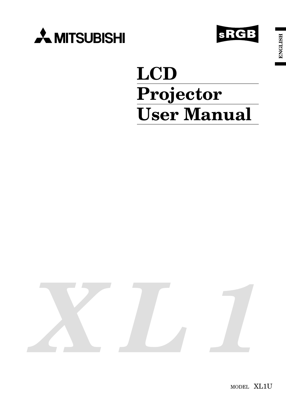 MITSUBISHI ELECTRIC XL1U User Manual | 32 pages