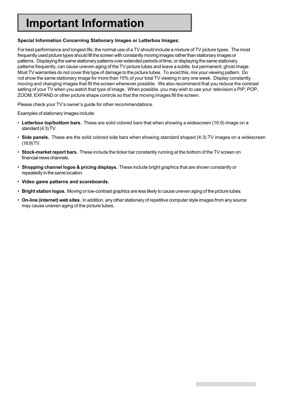 Important information | MITSUBISHI ELECTRIC HS-HD2000U User Manual | Page 73 / 80