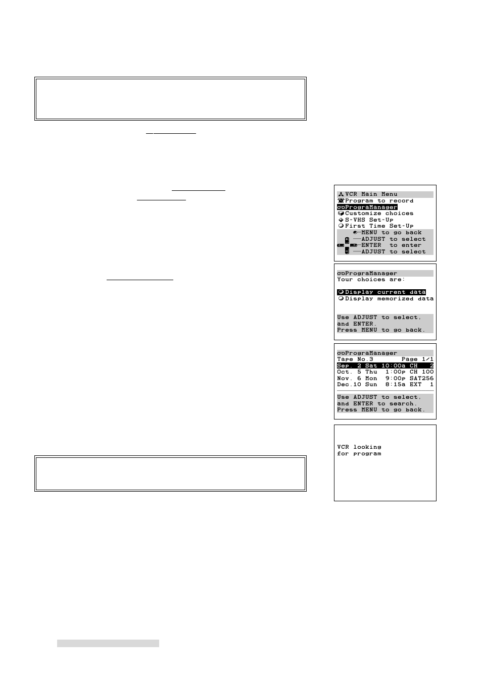 Advanced features, Searching the recorded program, Important | MITSUBISHI ELECTRIC HS-U778 User Manual | Page 46 / 68