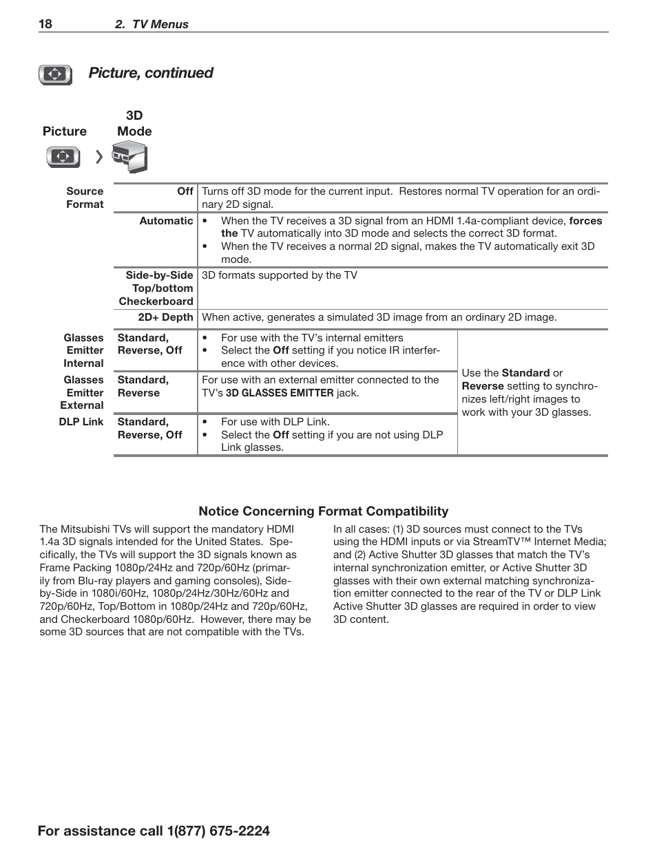 Picture, continued | MITSUBISHI ELECTRIC LaserVue L75-A94 User Manual | Page 18 / 50