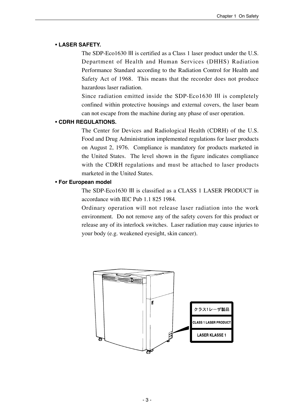 MITSUBISHI ELECTRIC SDP-Eco 1630 III User Manual | Page 11 / 83