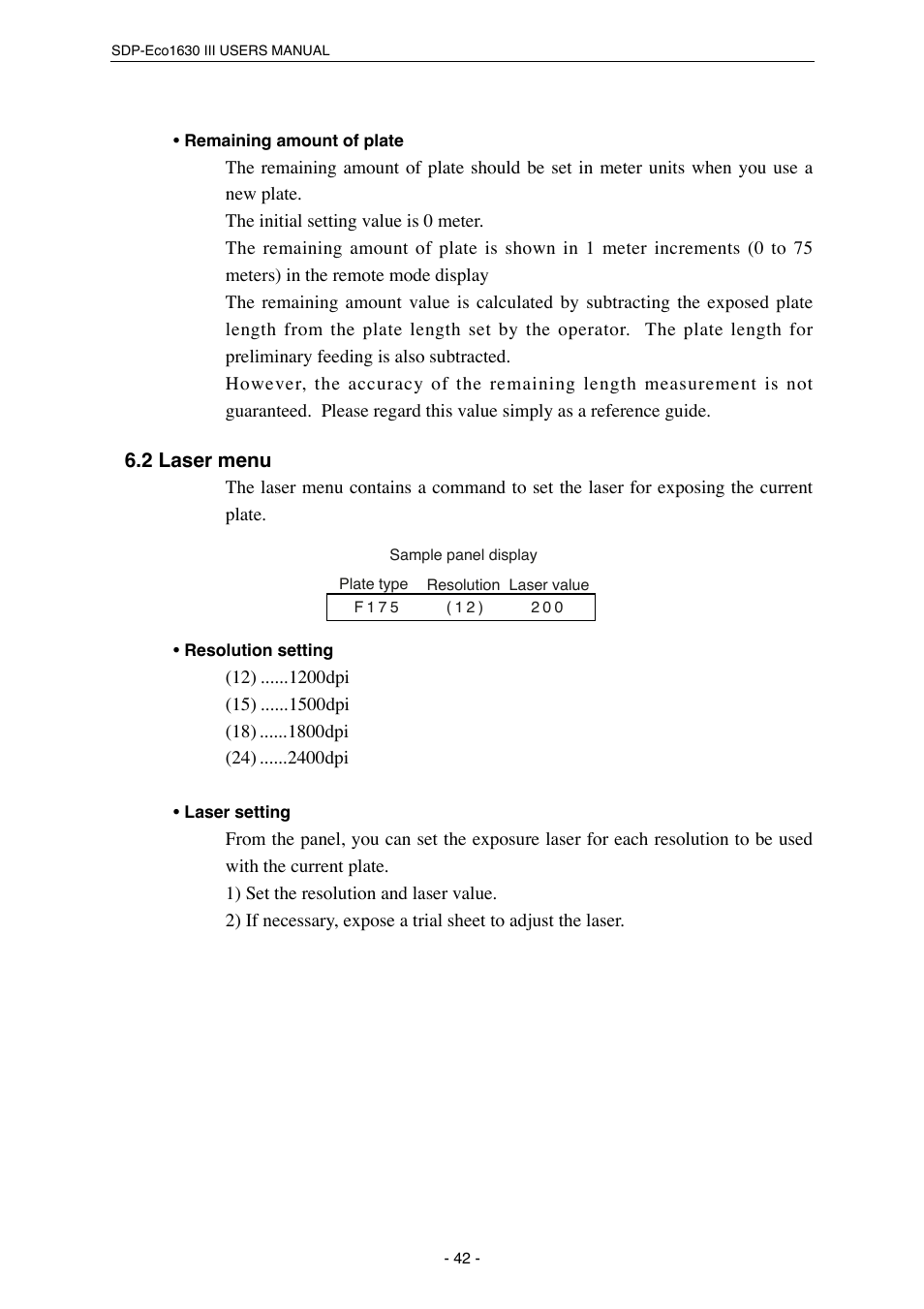 MITSUBISHI ELECTRIC SDP-Eco 1630 III User Manual | Page 50 / 83