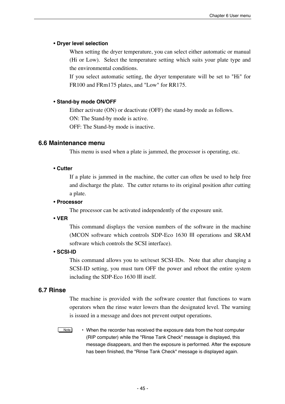 MITSUBISHI ELECTRIC SDP-Eco 1630 III User Manual | Page 53 / 83