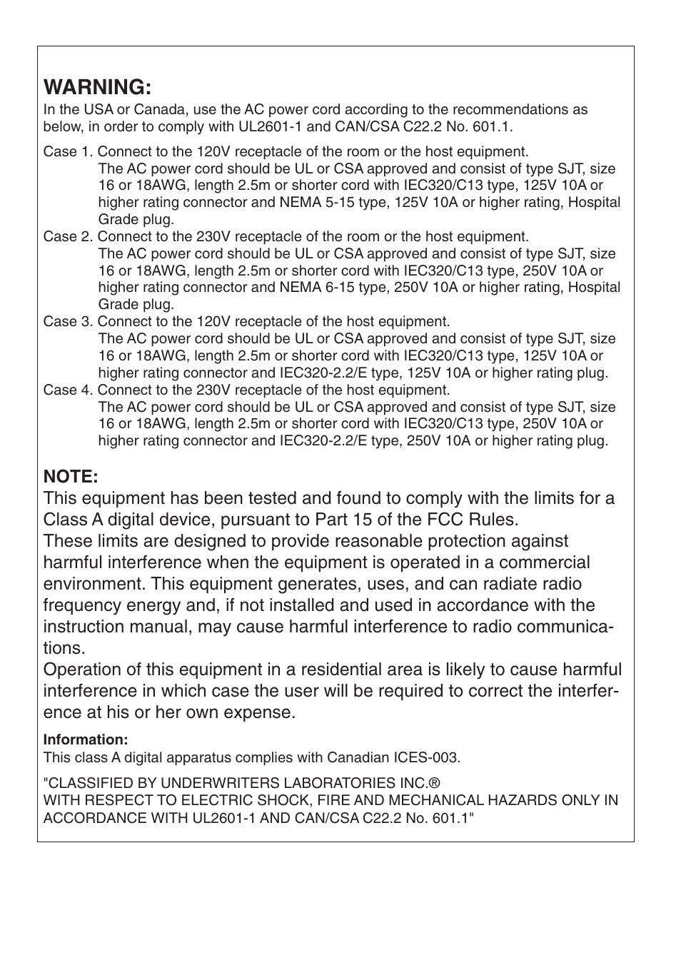 Warning | MITSUBISHI ELECTRIC P91DW(UB) User Manual | Page 2 / 25