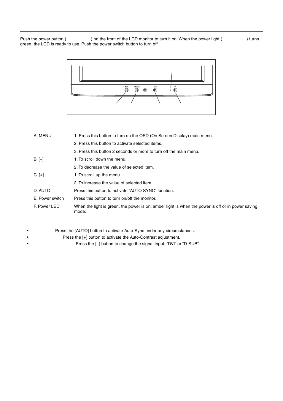 Operations, Function keys, Hot keys | MITSUBISHI ELECTRIC MultiSync LCD1920NX User Manual | Page 8 / 18