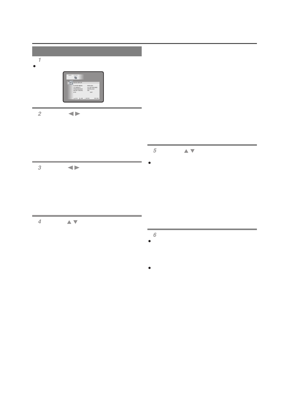 Changing the setup items, Language settings | MITSUBISHI ELECTRIC DD-8050 User Manual | Page 29 / 40
