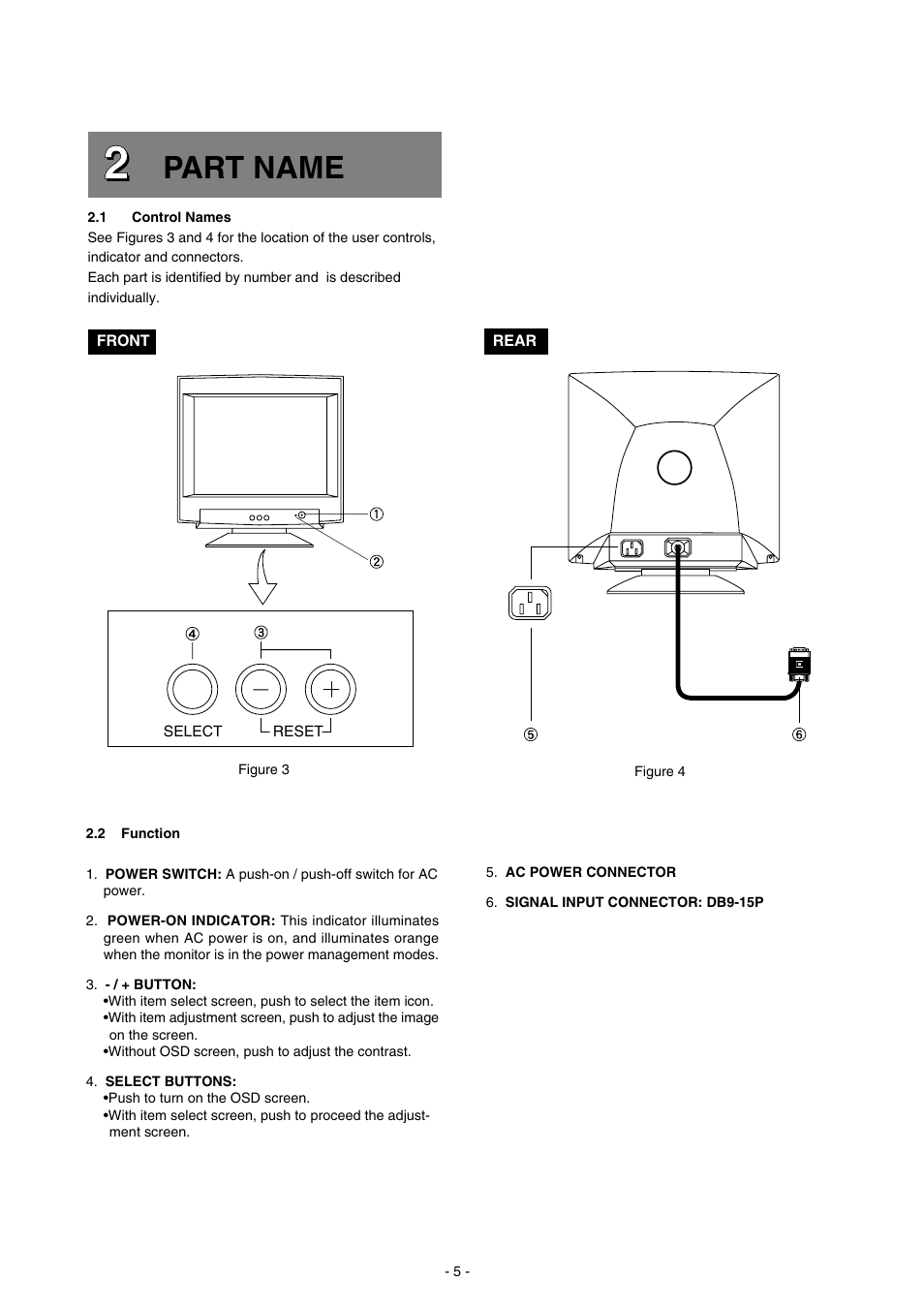 Part name | MITSUBISHI ELECTRIC N0701 User Manual | Page 9 / 20