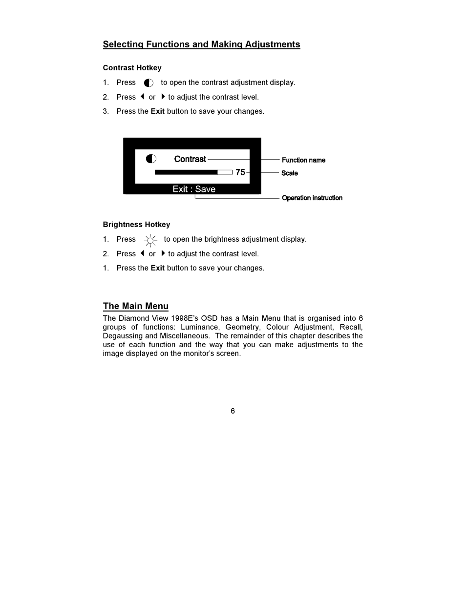 MITSUBISHI ELECTRIC DIAMOND VIEW  1998E User Manual | Page 10 / 22
