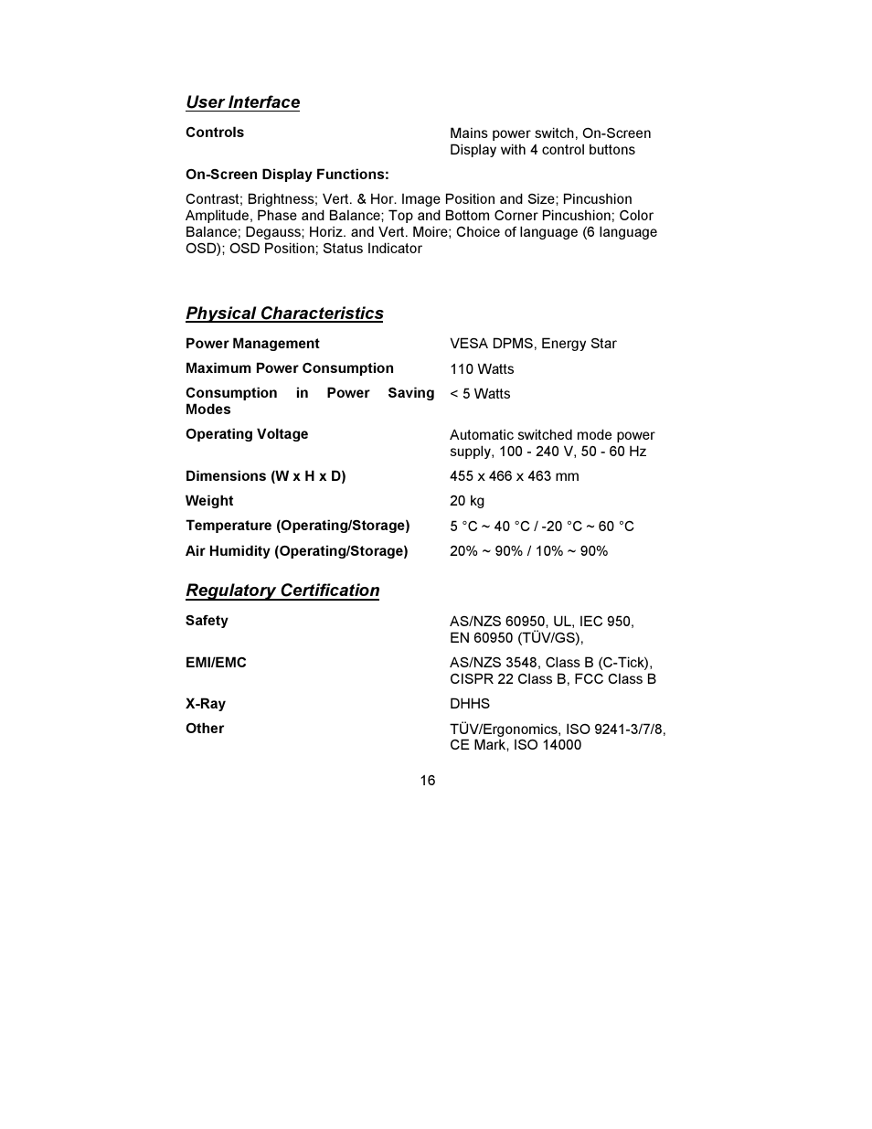 MITSUBISHI ELECTRIC DIAMOND VIEW  1998E User Manual | Page 20 / 22