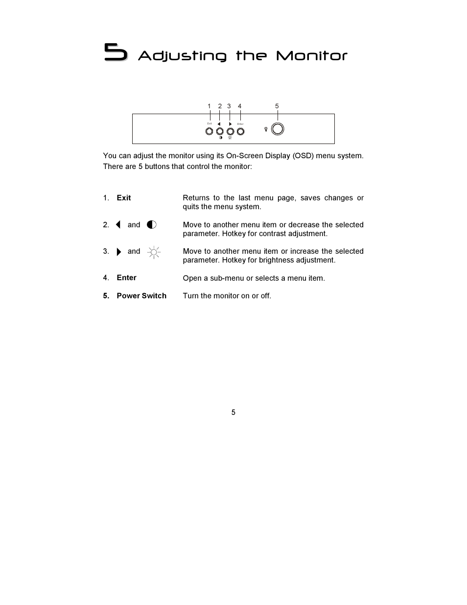 Adjusting the monitor | MITSUBISHI ELECTRIC DIAMOND VIEW  1998E User Manual | Page 9 / 22