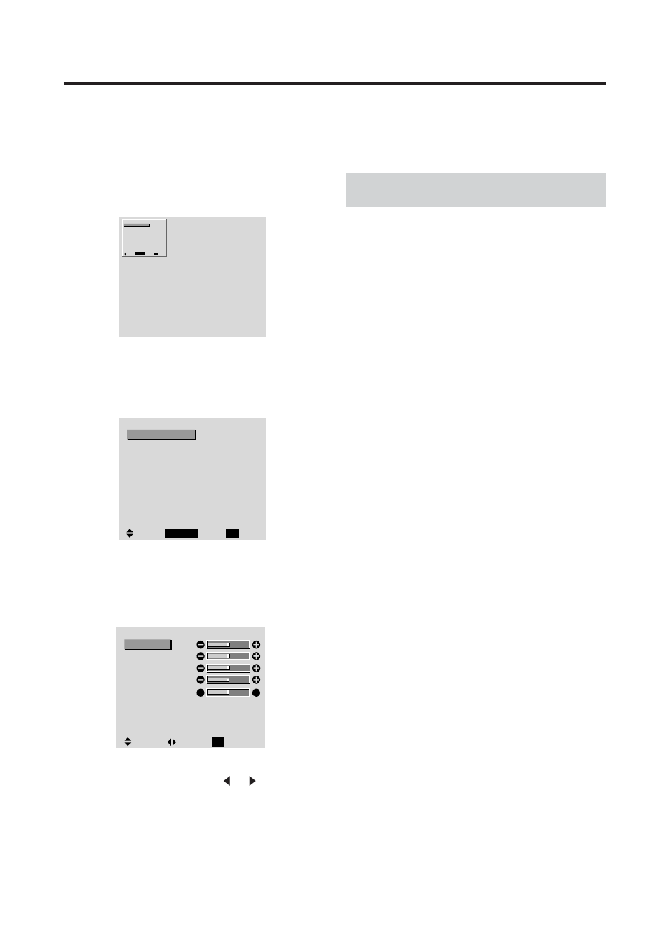 On screen menu controls, Menu operations | MITSUBISHI ELECTRIC PD-5010 User Manual | Page 24 / 68