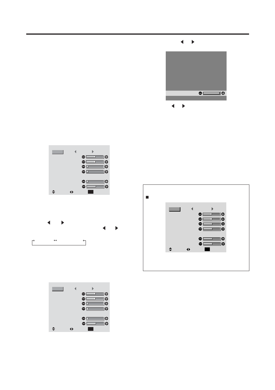 Monitor settings menu | MITSUBISHI ELECTRIC PD-5010 User Manual | Page 32 / 68