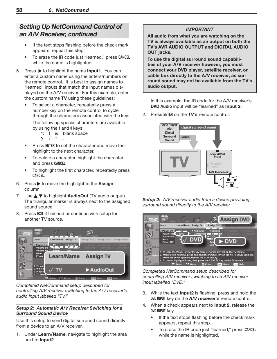 MITSUBISHI ELECTRIC LT-40133 User Manual | Page 58 / 88