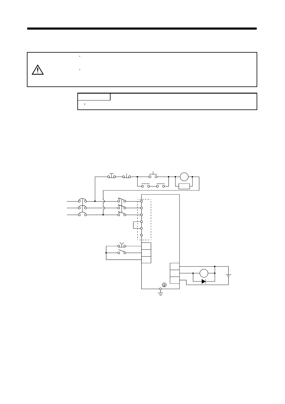 7 input power supply circuit, 1 connection example, Signals and wiring | Caution | MITSUBISHI ELECTRIC MR-E- A/AG User Manual | Page 65 / 310