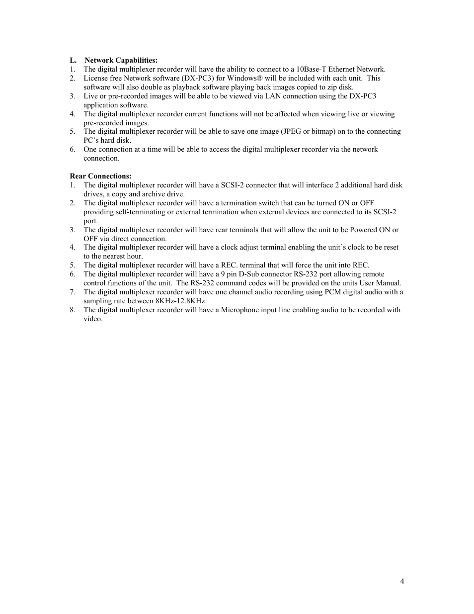 MITSUBISHI ELECTRIC DX-TL1600U User Manual | Page 4 / 4