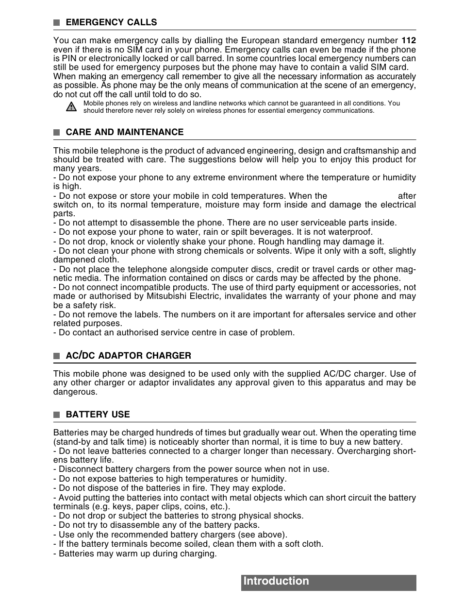 Introduction | MITSUBISHI ELECTRIC M341i User Manual | Page 14 / 80