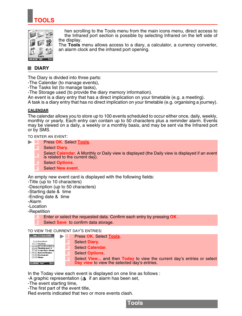 Tools tools | MITSUBISHI ELECTRIC M341i User Manual | Page 16 / 80