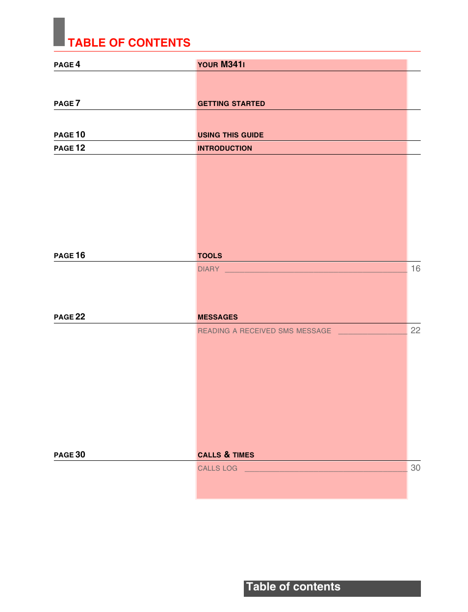Table of contents table of contents | MITSUBISHI ELECTRIC M341i User Manual | Page 2 / 80