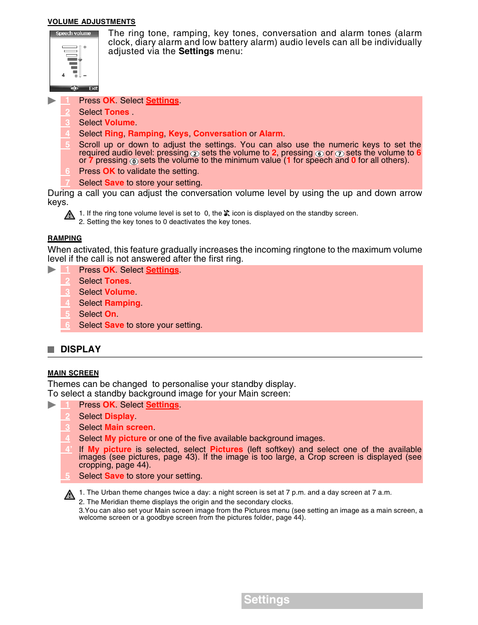 Settings | MITSUBISHI ELECTRIC M341i User Manual | Page 61 / 80