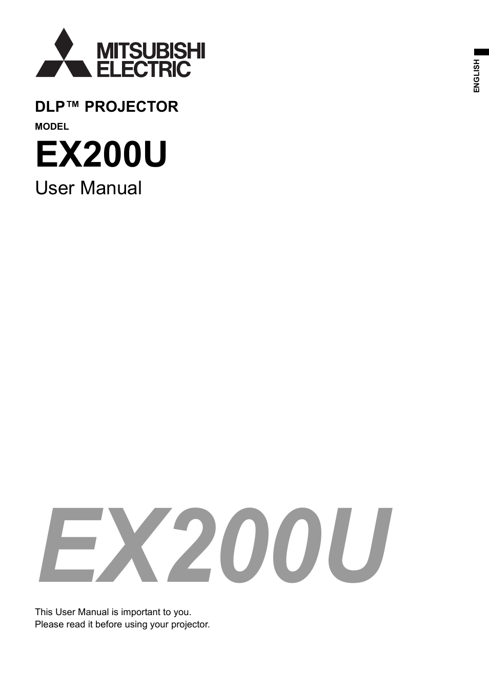 MITSUBISHI ELECTRIC EX200U User Manual | 50 pages