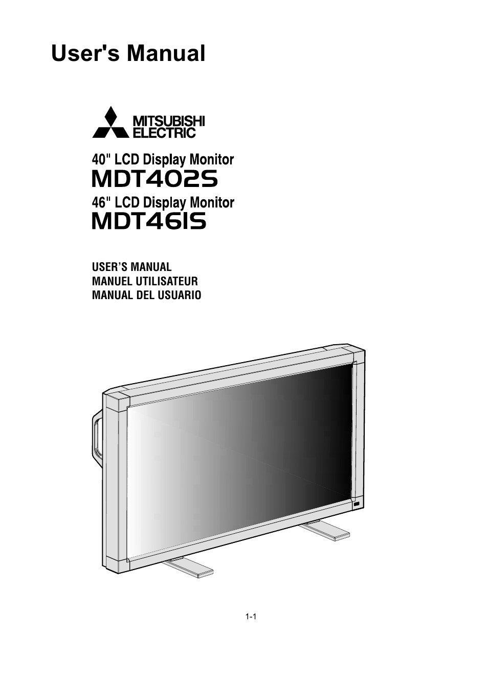 MITSUBISHI ELECTRIC MDT402S User Manual | 37 pages