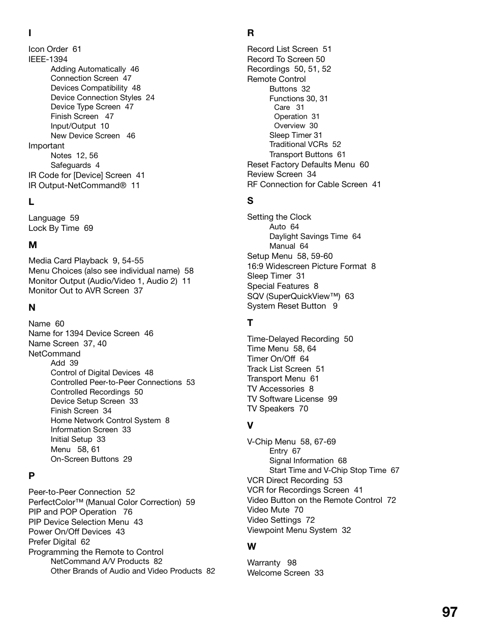 MITSUBISHI ELECTRIC WS-55815 User Manual | Page 97 / 100