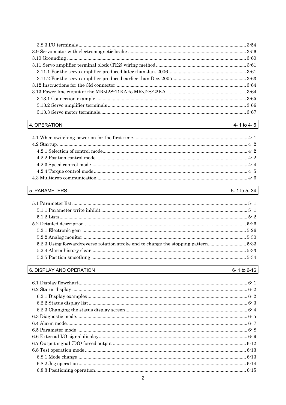 MITSUBISHI ELECTRIC MR-J2S- A User Manual | Page 15 / 402