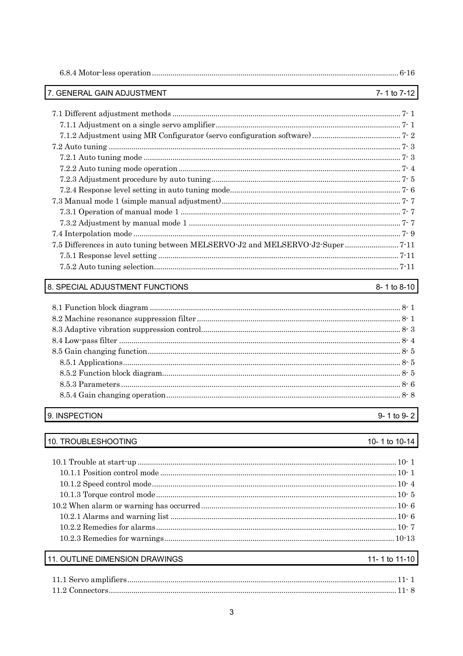 MITSUBISHI ELECTRIC MR-J2S- A User Manual | Page 16 / 402