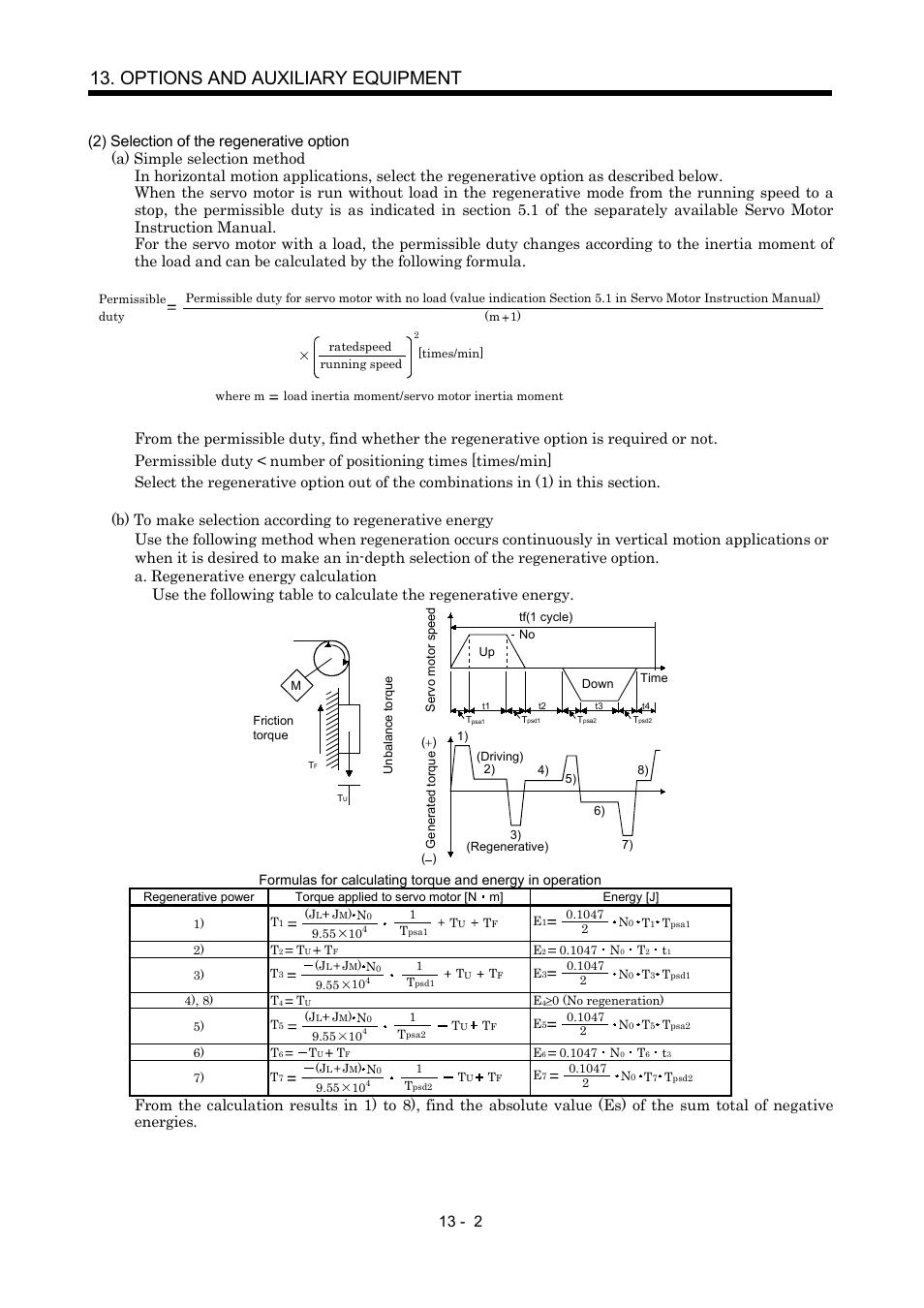 Options and auxiliary equipment | MITSUBISHI ELECTRIC MR-J2S- A User Manual | Page 231 / 402