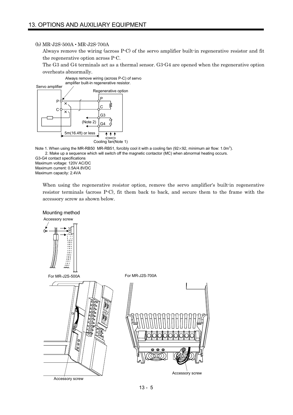 Options and auxiliary equipment | MITSUBISHI ELECTRIC MR-J2S- A User Manual | Page 234 / 402