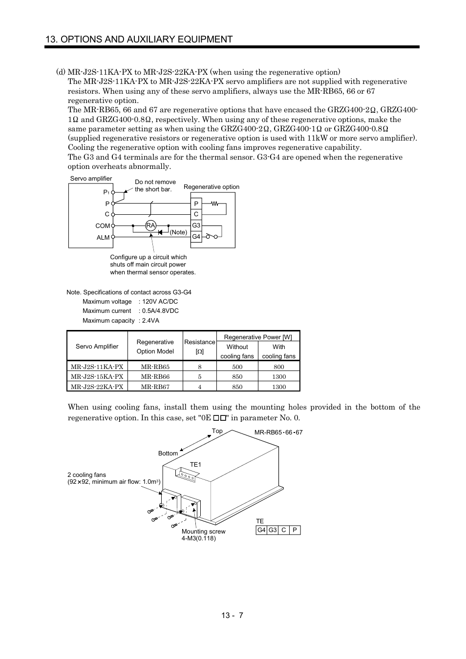 Options and auxiliary equipment | MITSUBISHI ELECTRIC MR-J2S- A User Manual | Page 236 / 402