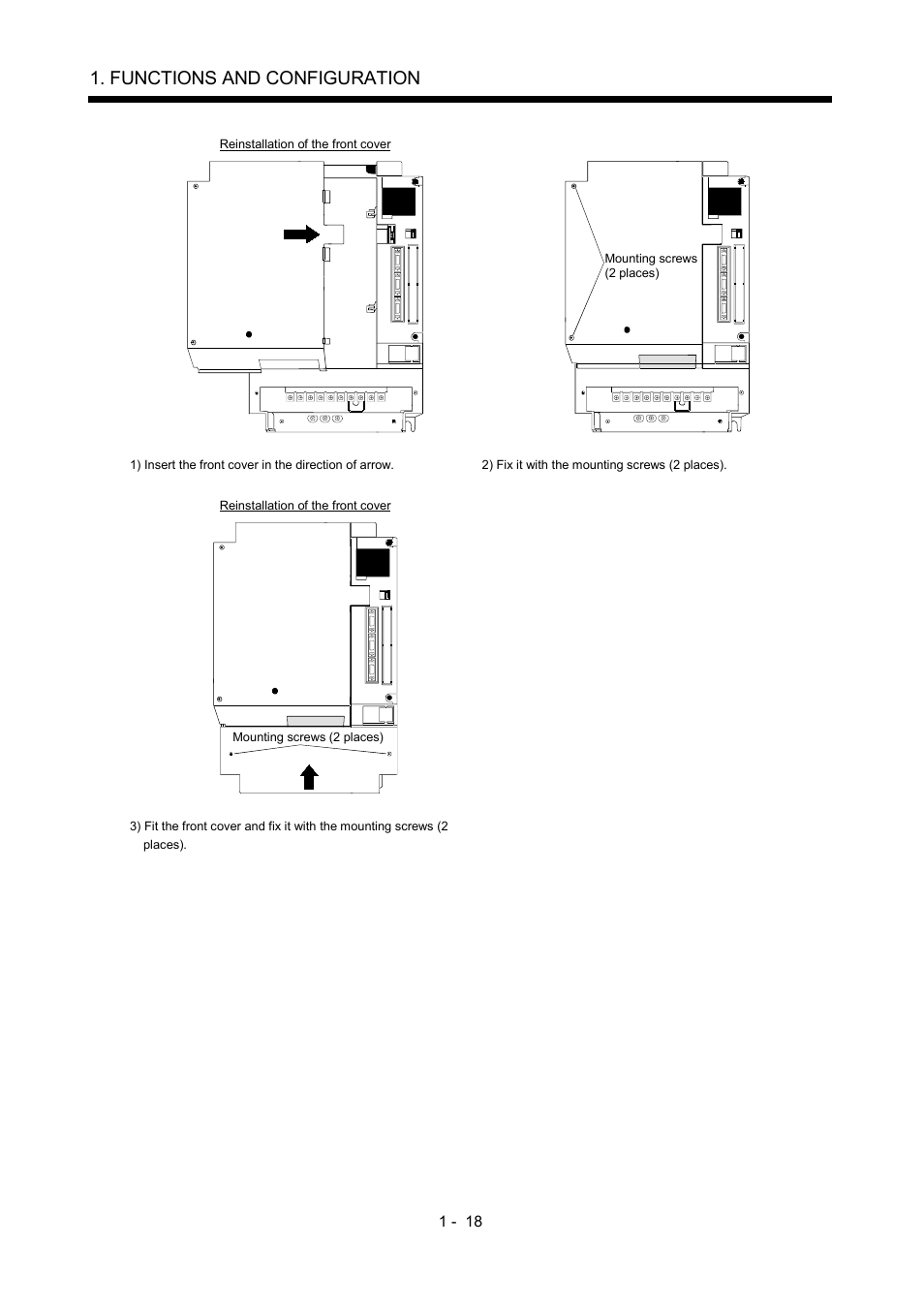 Functions and configuration | MITSUBISHI ELECTRIC MR-J2S- A User Manual | Page 37 / 402