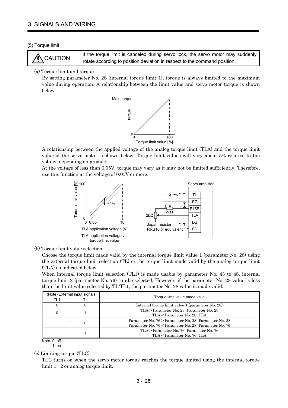 Signals and wiring, Caution | MITSUBISHI ELECTRIC MR-J2S- A User Manual | Page 75 / 402
