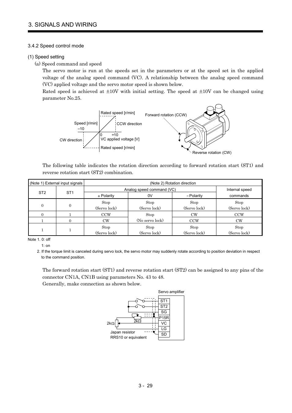 2 speed control mode, Signals and wiring | MITSUBISHI ELECTRIC MR-J2S- A User Manual | Page 76 / 402