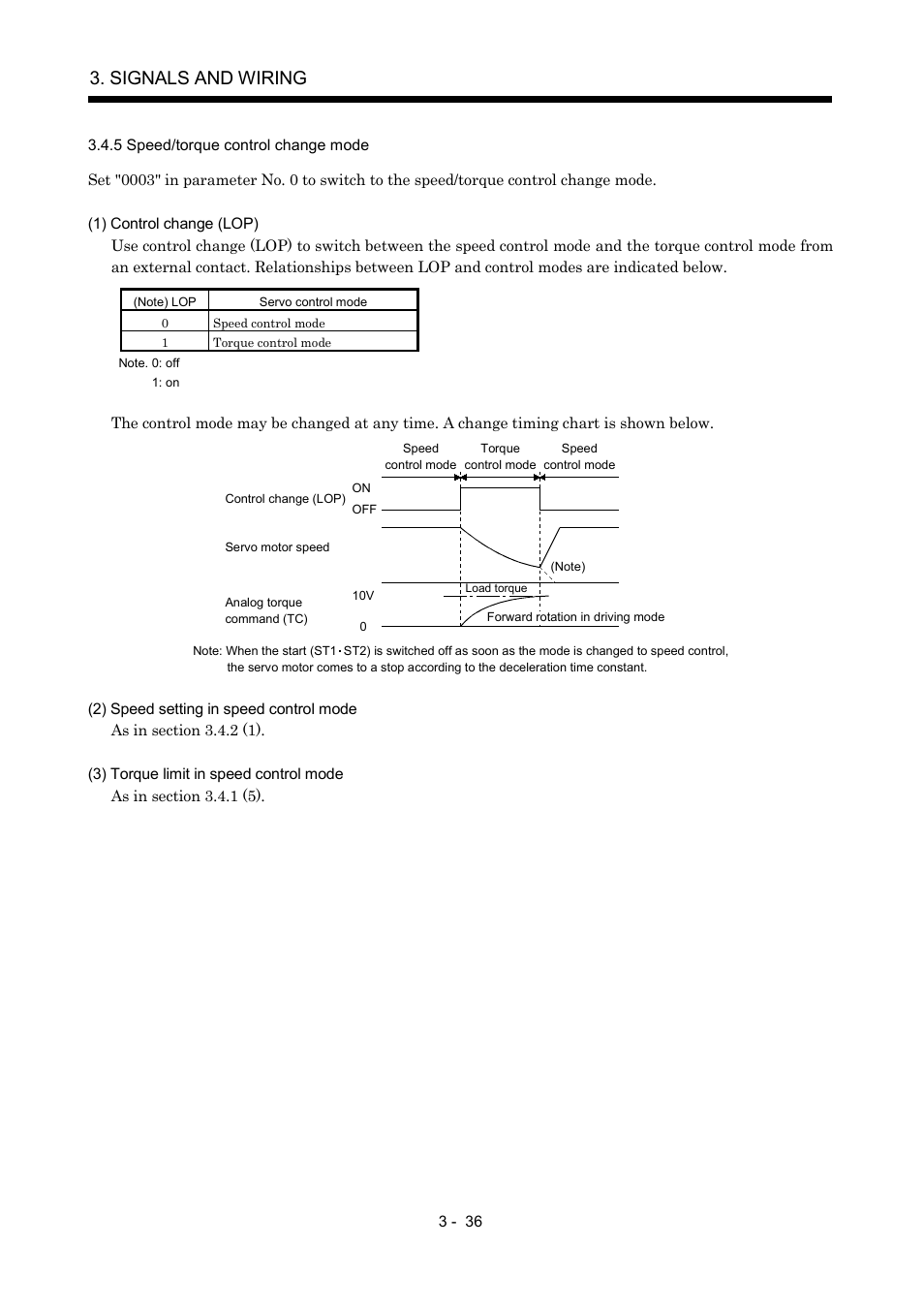 5 speed/torque control change mode, Signals and wiring | MITSUBISHI ELECTRIC MR-J2S- A User Manual | Page 83 / 402