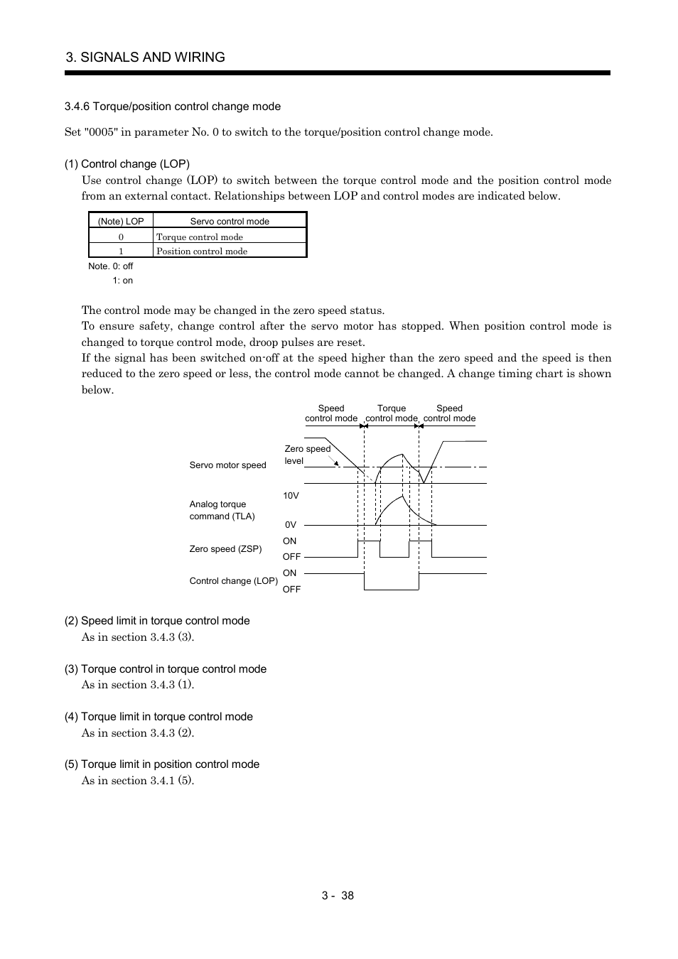6 torque/position control change mode, Signals and wiring | MITSUBISHI ELECTRIC MR-J2S- A User Manual | Page 85 / 402