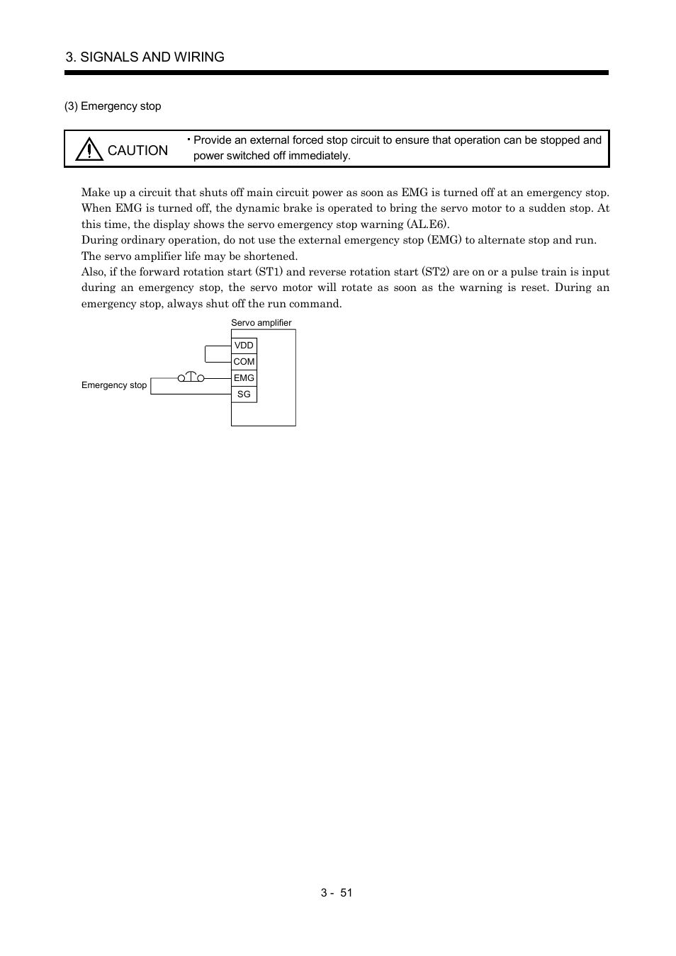 Signals and wiring, Caution | MITSUBISHI ELECTRIC MR-J2S- A User Manual | Page 98 / 402