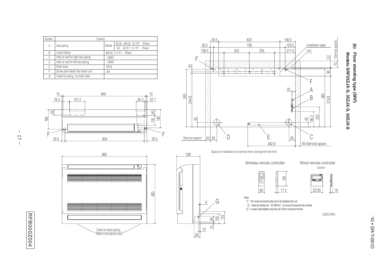 De g | MITSUBISHI ELECTRIC SRK50Z J-S User Manual | Page 18 / 34