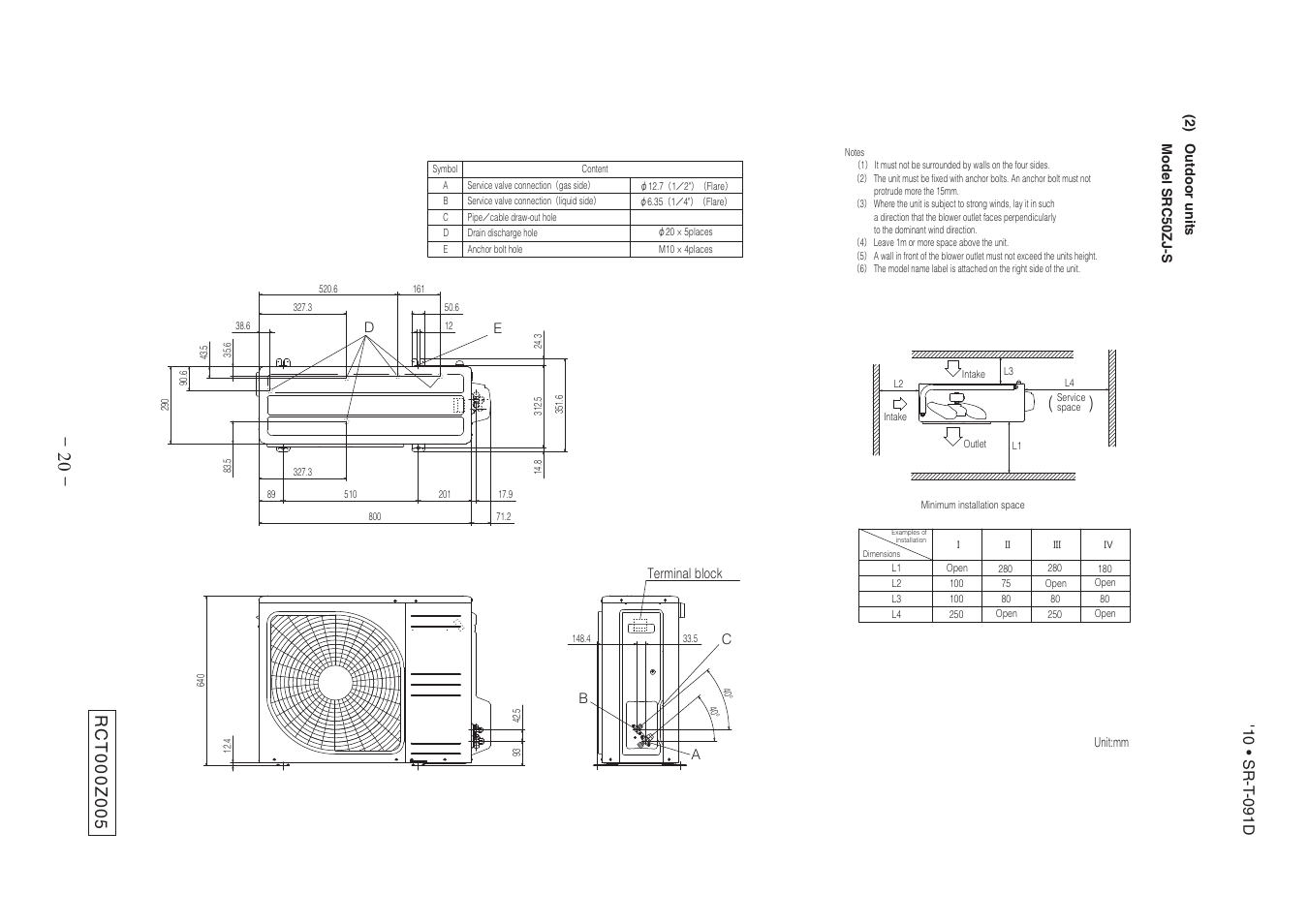 2) outdoor units | MITSUBISHI ELECTRIC SRK50Z J-S User Manual | Page 21 / 34