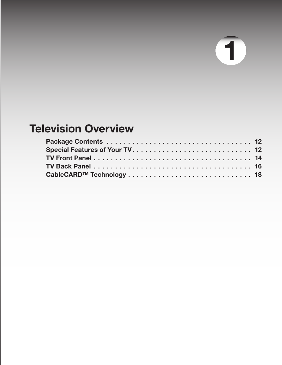 Television overview | MITSUBISHI ELECTRIC WD-57831 User Manual | Page 11 / 126
