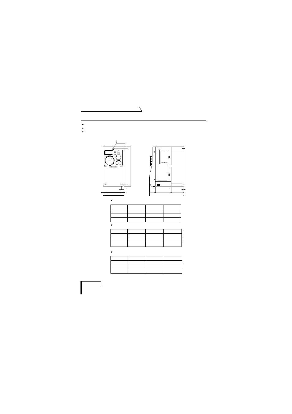 2 outline drawings, Outline drawings | MITSUBISHI ELECTRIC FR-S520E User Manual | Page 190 / 200