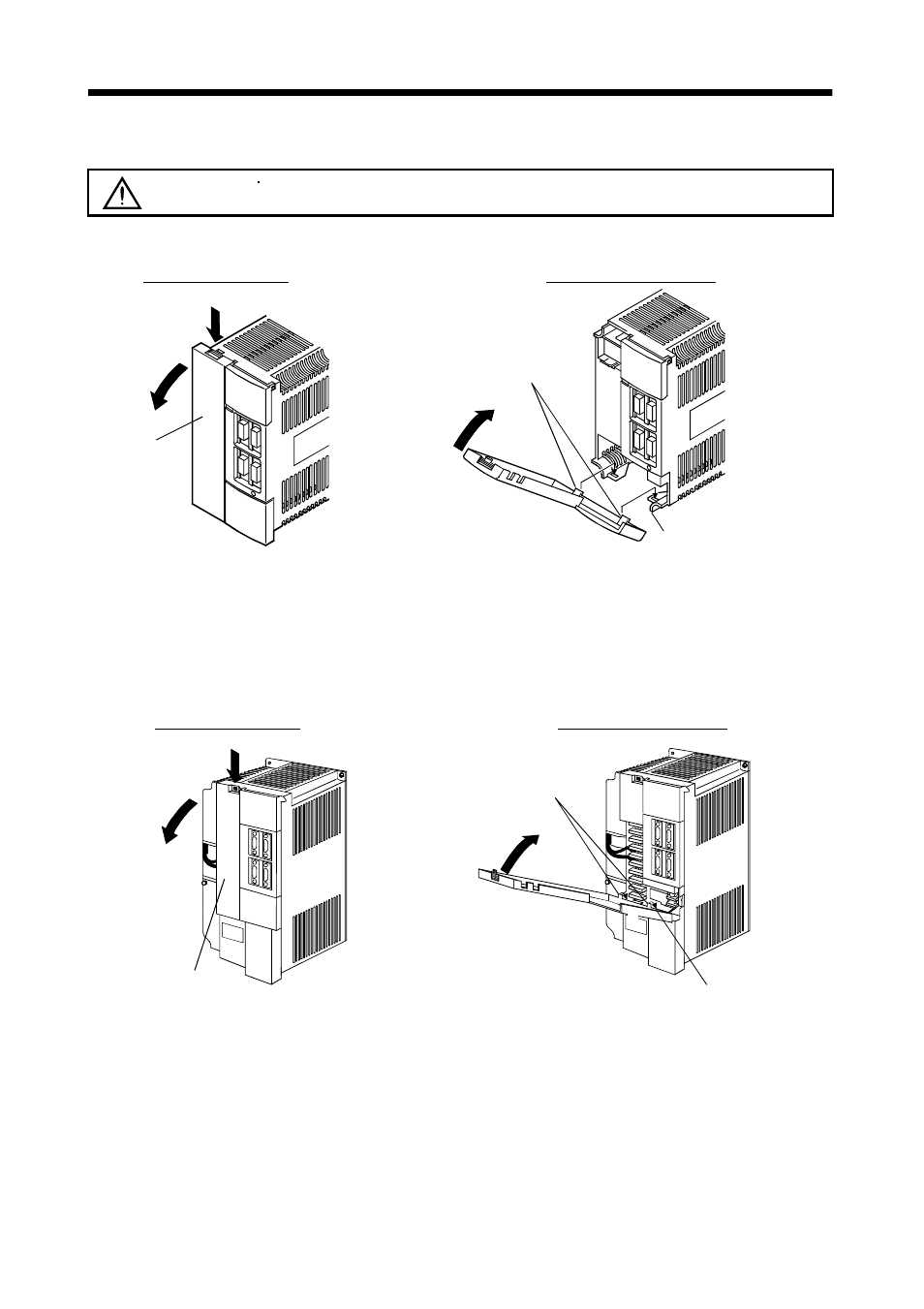 2 removal and reinstallation of the front cover, Functions and configuration, Caution | MITSUBISHI ELECTRIC MR-J2S- CL User Manual | Page 37 / 337