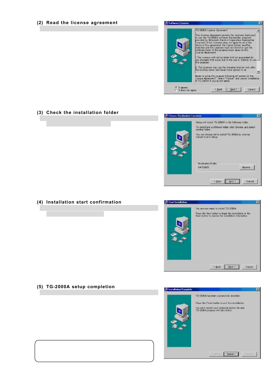 MITSUBISHI ELECTRIC TG-2000A User Manual | Page 14 / 98