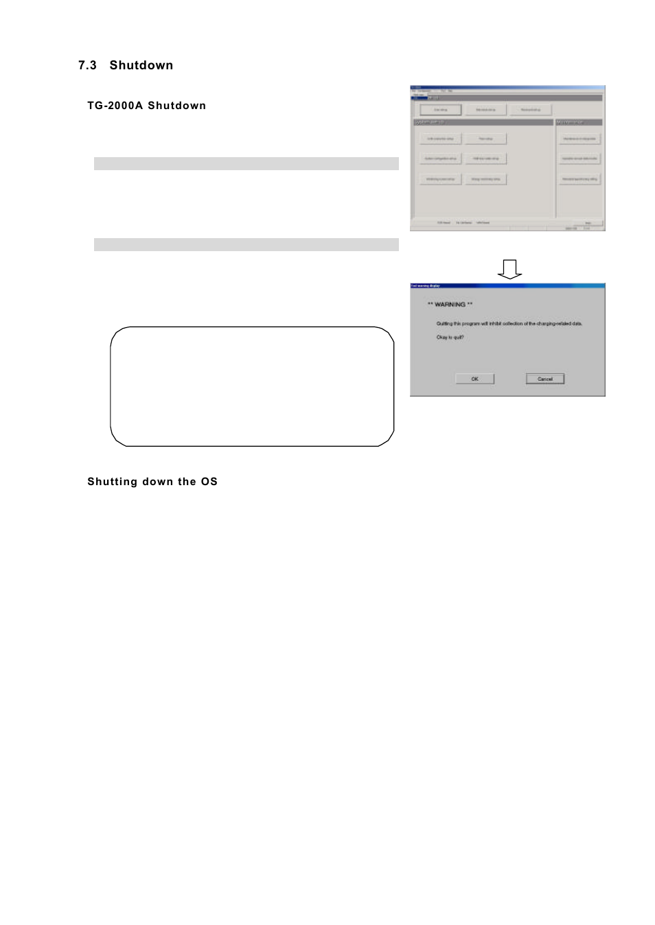 3 shutdown | MITSUBISHI ELECTRIC TG-2000A User Manual | Page 24 / 98