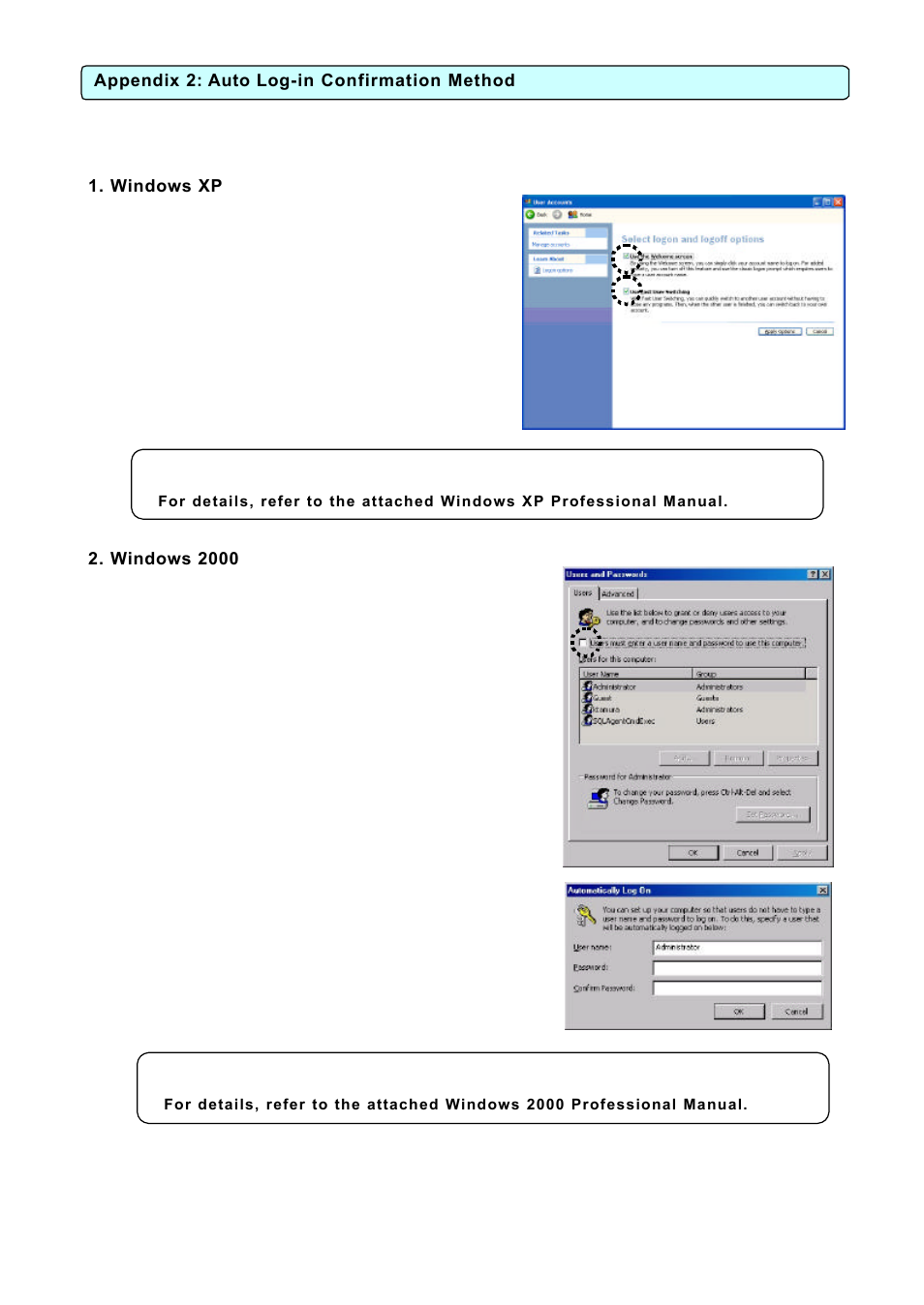 Appendix 2: auto log-in confirmation method | MITSUBISHI ELECTRIC TG-2000A User Manual | Page 96 / 98