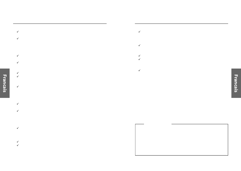 Fr an ca is fr an ca is | Miro Displays TD570 User Manual | Page 37 / 49