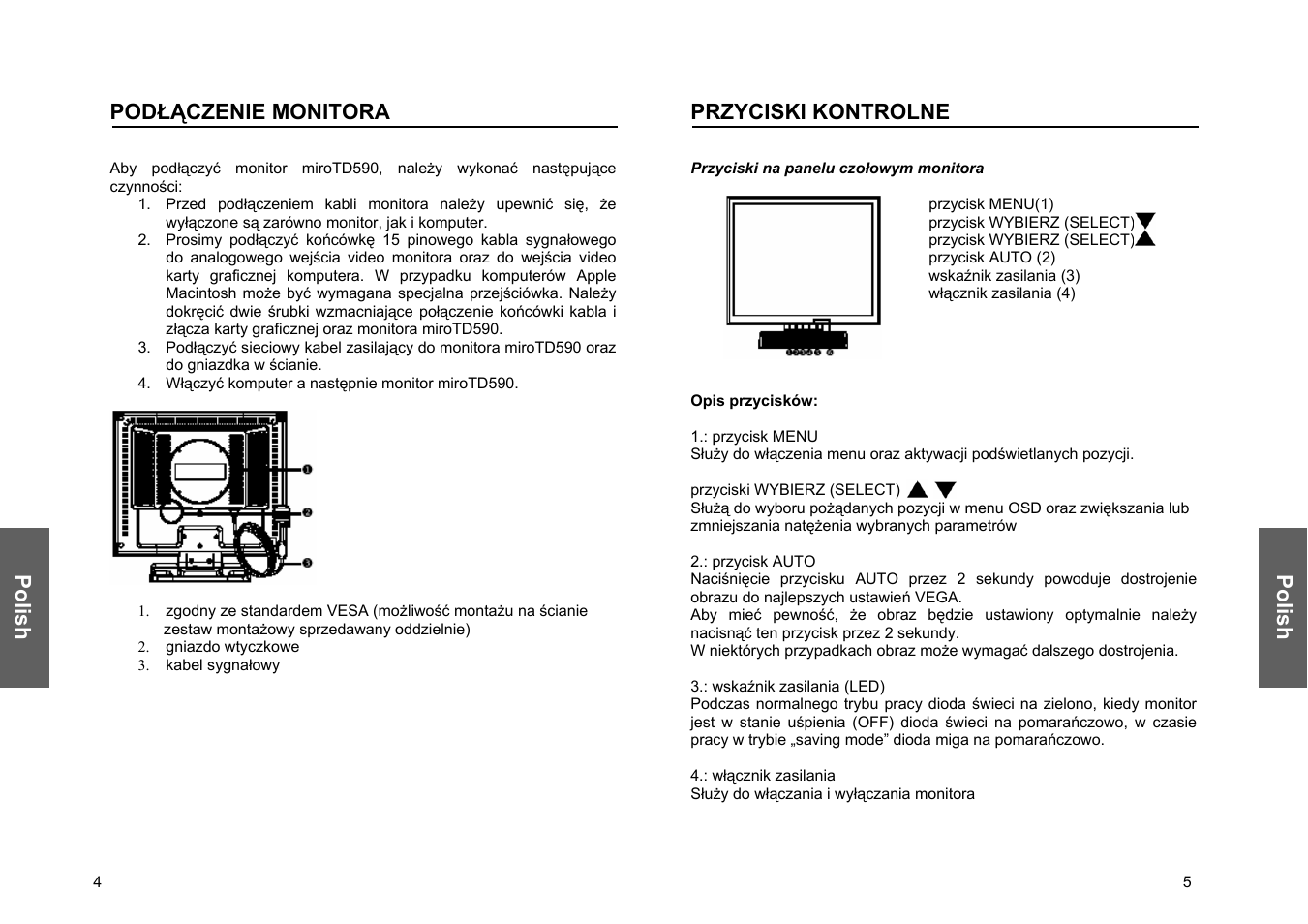 Miro Displays TD570 User Manual | Page 42 / 49