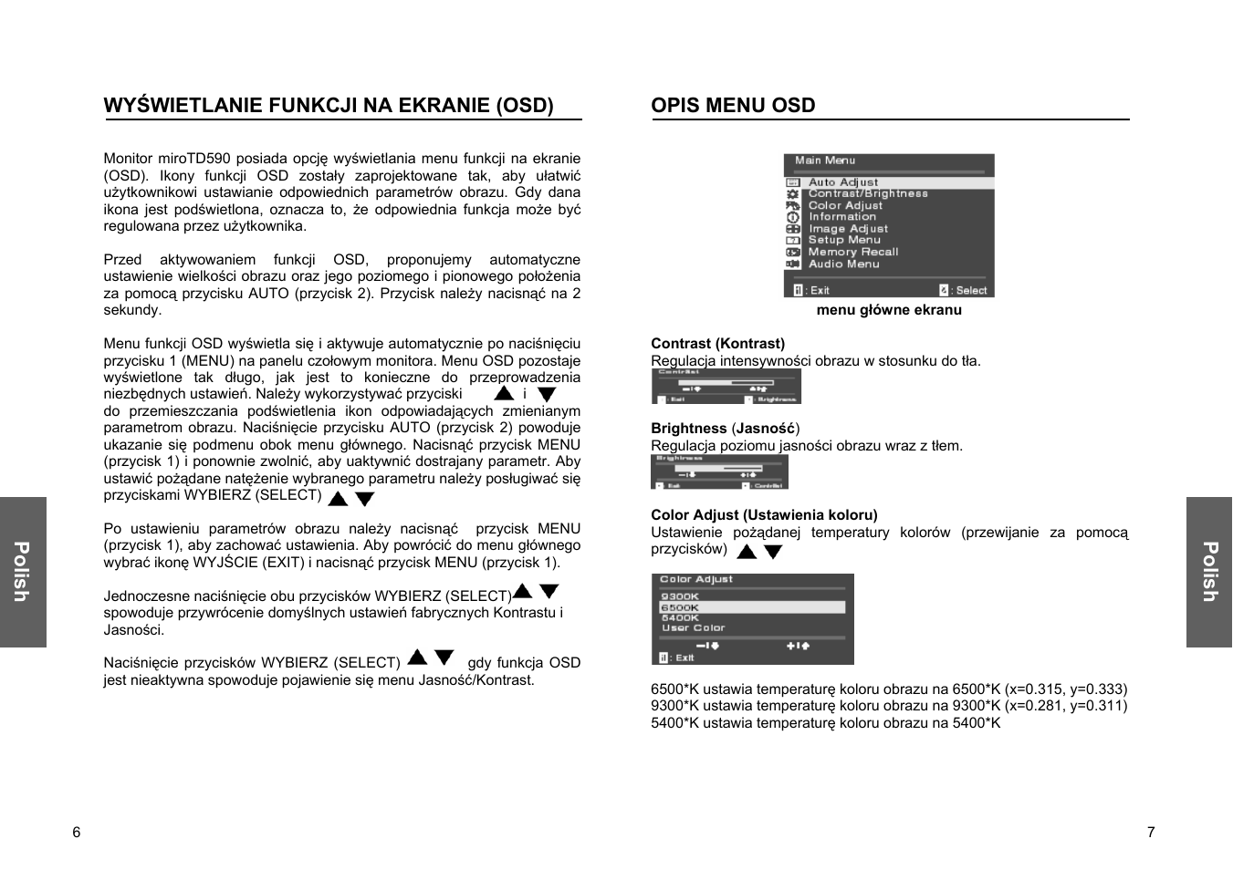 Miro Displays TD570 User Manual | Page 43 / 49