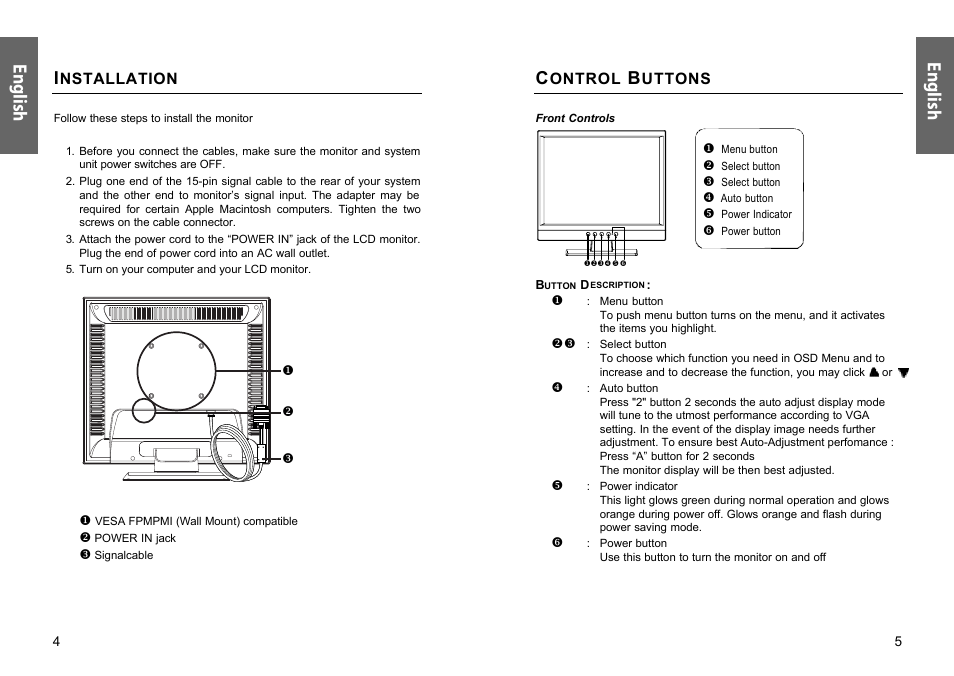 En g lis h, En gli sh en gli sh | Miro Displays TD570 User Manual | Page 7 / 49